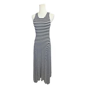 APT. 9 White/Black Stripe Maxi Dress
